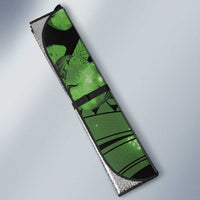 Maori Romantic Valentine Auto Sun Shade The Hongi Kiss Green Galaxy