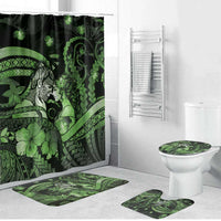 Maori Romantic Valentine Bathroom Set The Hongi Kiss Green Galaxy