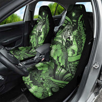 Maori Romantic Valentine Car Seat Cover The Hongi Kiss Green Galaxy DT05 - Polynesian Pride