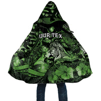 Personalised Maori Romantic Valentine Cloak The Hongi Kiss Green Galaxy