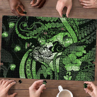 Maori Romantic Valentine Puzzle The Hongi Kiss Green Galaxy