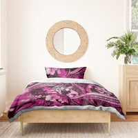 Maori Romantic Valentine Bedding Set The Hongi Kiss Pink Galaxy