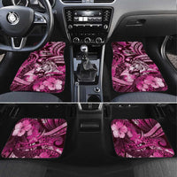 Personalised Maori Romantic Valentine Car Mats The Hongi Kiss Pink Galaxy