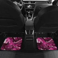 Personalised Maori Romantic Valentine Car Mats The Hongi Kiss Pink Galaxy