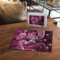 Maori Romantic Valentine Puzzle The Hongi Kiss Pink Galaxy