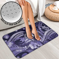 Maori Romantic Valentine Bathroom Set The Hongi Kiss Purple Galaxy