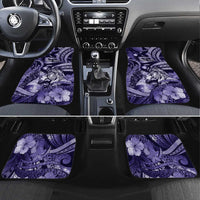 Personalised Maori Romantic Valentine Car Mats The Hongi Kiss Purple Galaxy