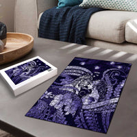 Maori Romantic Valentine Puzzle The Hongi Kiss Purple Galaxy