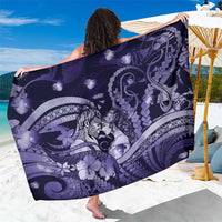 Maori Romantic Valentine Sarong The Hongi Kiss Purple Galaxy