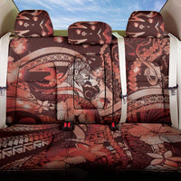Maori Romantic Valentine Back Car Seat Cover The Hongi Kiss Red Galaxy