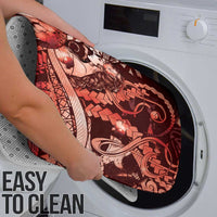 Maori Romantic Valentine Bathroom Set The Hongi Kiss Red Galaxy