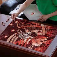 Maori Romantic Valentine Puzzle The Hongi Kiss Red Galaxy