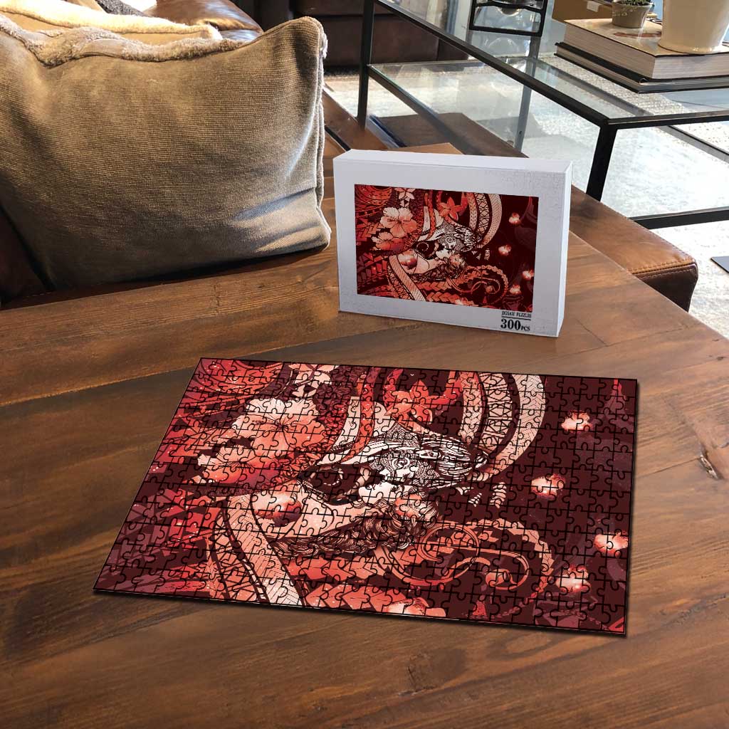 Maori Romantic Valentine Puzzle The Hongi Kiss Red Galaxy