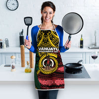 Vanuatu Independence Day Apron Boar Tusk Warrior Tribal Floral Patterns
