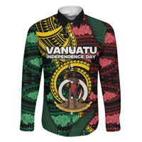 Personalised Vanuatu Independence Day Family Matching Puletasi and Hawaiian Shirt Boar Tusk Warrior Tribal Floral Patterns