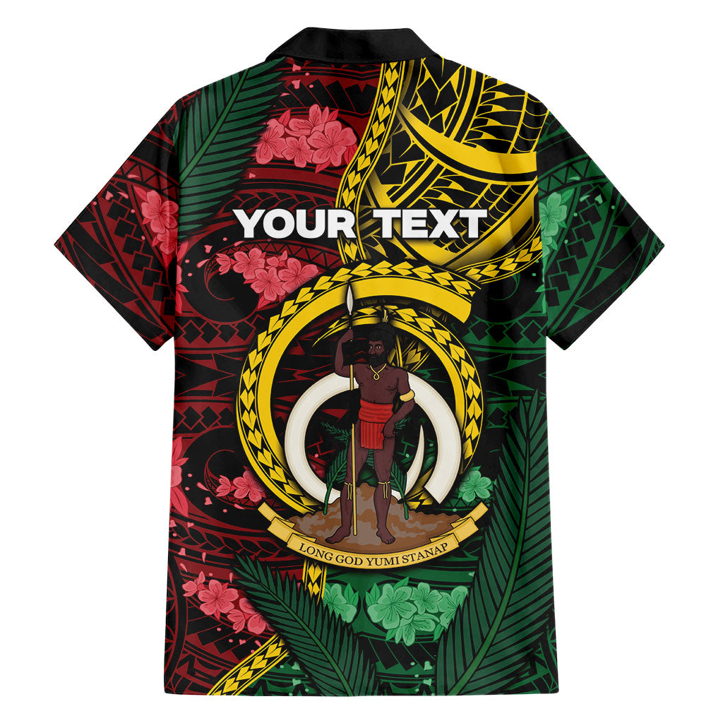Personalised Vanuatu Independence Day Family Matching Summer Maxi Dress and Hawaiian Shirt Boar Tusk Warrior Tribal Floral Patterns