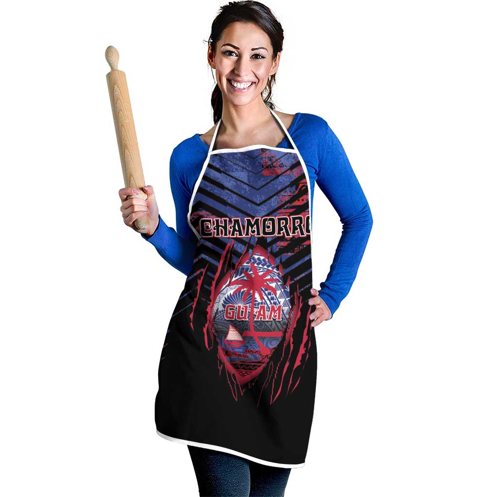 Guam Apron Chamorro Seal Tribal Scratch Design - Polynesian Pride