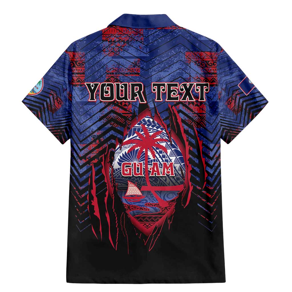 Personalised Guam Family Matching Mermaid Dress and Hawaiian Shirt Chamorro Seal Tribal Scratch Design - Polynesian Pride