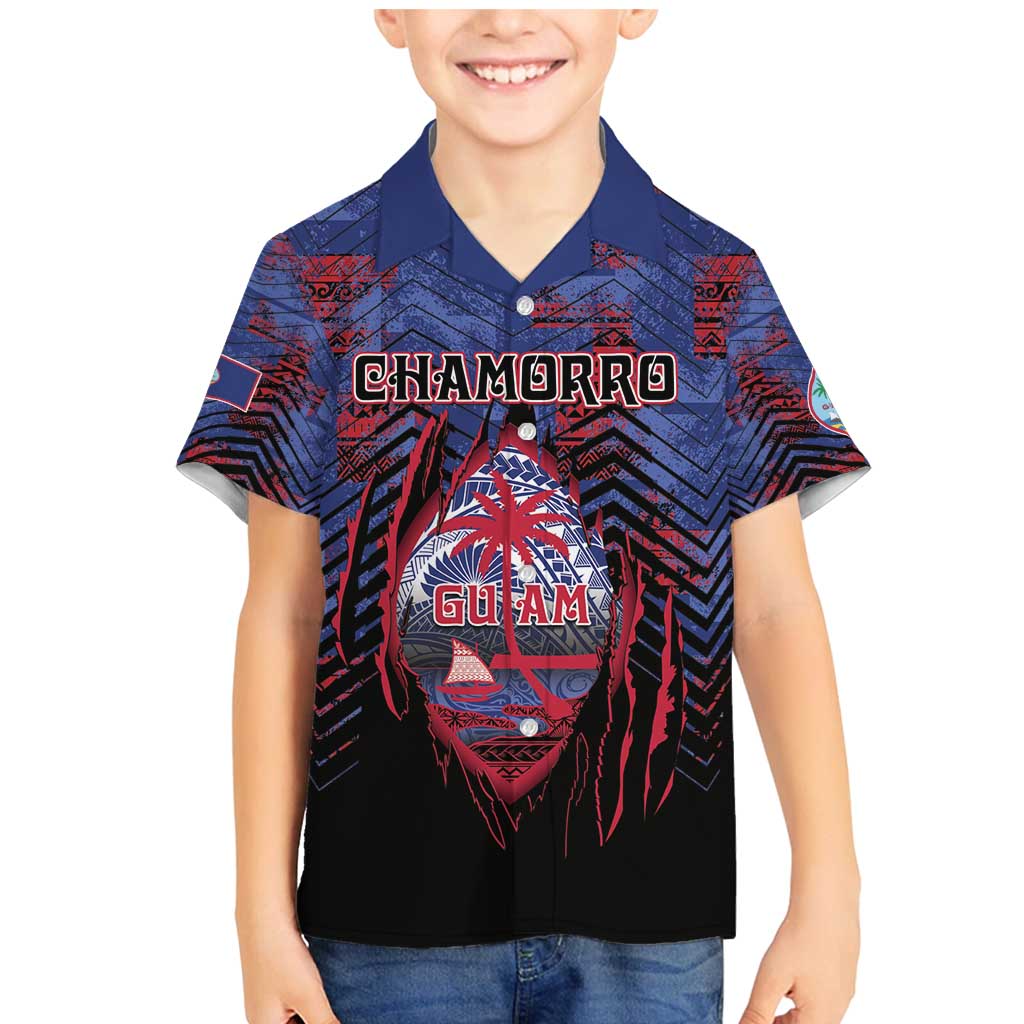 Personalised Guam Family Matching Mermaid Dress and Hawaiian Shirt Chamorro Seal Tribal Scratch Design - Polynesian Pride