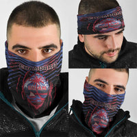 Guam Neck Gaiter Chamorro Seal Tribal Scratch Design DT05