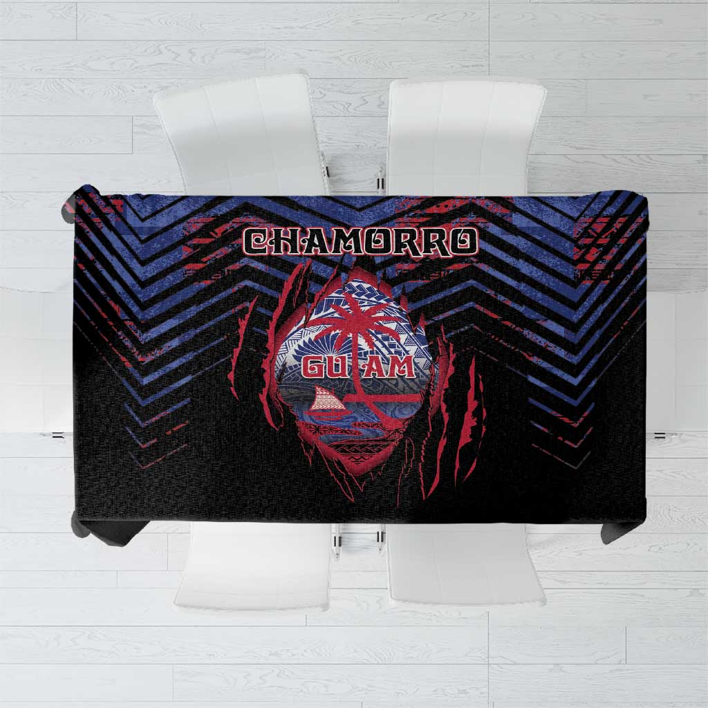 Guam Tablecloth Chamorro Seal Tribal Scratch Design - Polynesian Pride