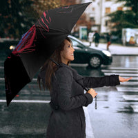 Guam Umbrella Chamorro Seal Tribal Scratch Design - Polynesian Pride