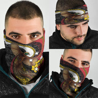 Papua New Guinea Language Week Neck Gaiter Bird Of Paradise Tribal Floral Pattern DT05 - Polynesian Pride