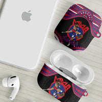 Samoa Mixed Martial Arts AirPods Case Flying Knee Of Samoan - Polynesian Pride