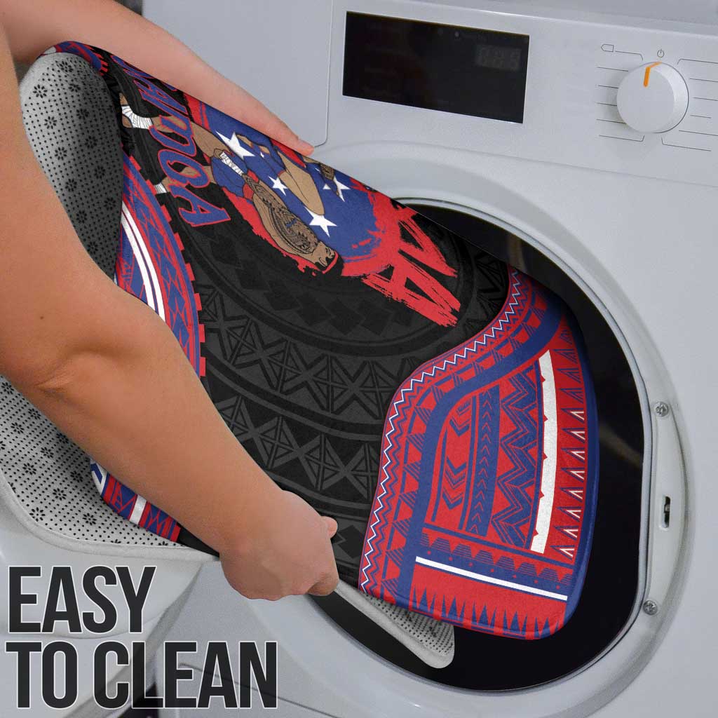 Samoa Mixed Martial Arts Bathroom Set Flying Knee Of Samoan DT05 - Polynesian Pride