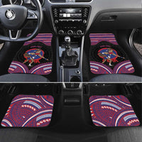 Personalised Samoa Mixed Martial Arts Car Mats Flying Knee Of Samoan DT05 Set 4pcs Black - Polynesian Pride