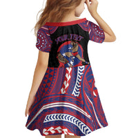Personalised Samoa Mixed Martial Arts Family Matching Summer Maxi Dress and Hawaiian Shirt Flying Knee Of Samoan - Polynesian Pride
