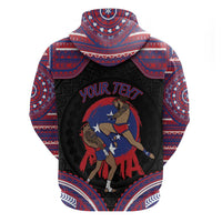 Personalised Samoa Mixed Martial Arts Hoodie Flying Knee Of Samoan - Polynesian Pride