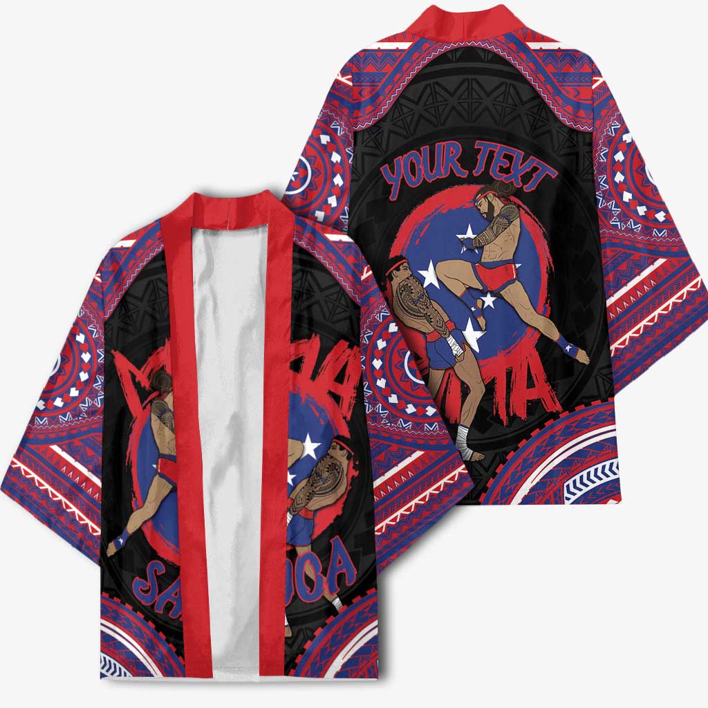 Personalised Samoa Mixed Martial Arts Kimono Flying Knee Of Samoan - Polynesian Pride