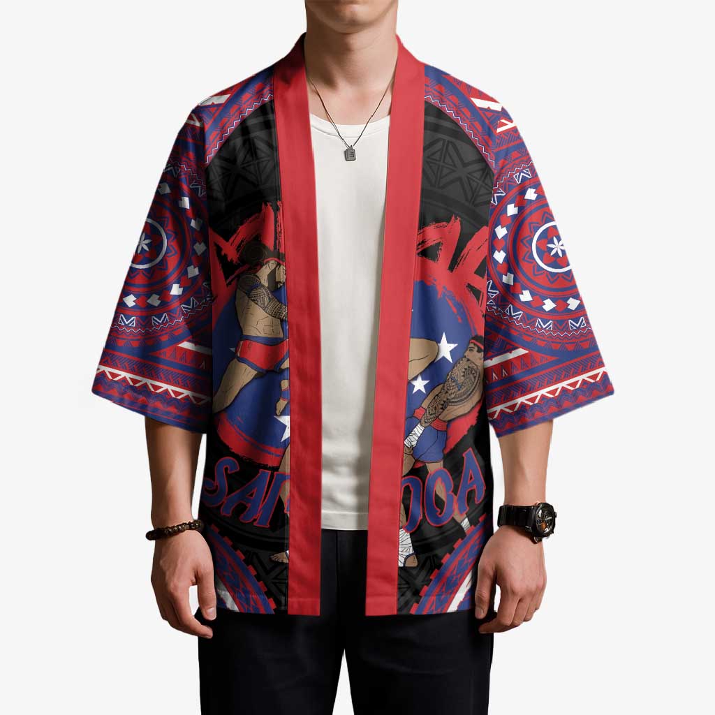 Personalised Samoa Mixed Martial Arts Kimono Flying Knee Of Samoan - Polynesian Pride