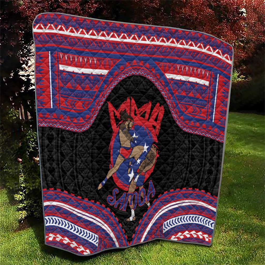 Samoa Mixed Martial Arts Quilt Flying Knee Of Samoan DT05 - Polynesian Pride