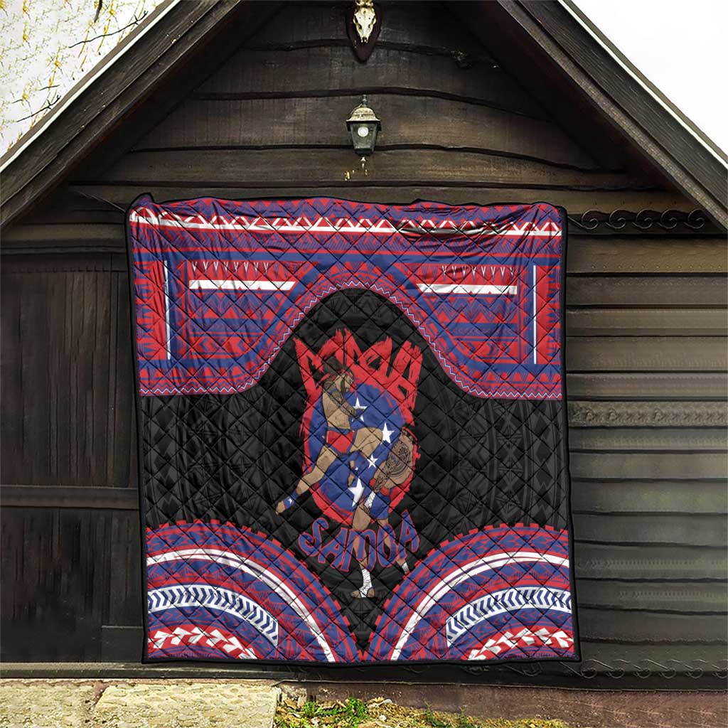 Samoa Mixed Martial Arts Quilt Flying Knee Of Samoan DT05 - Polynesian Pride
