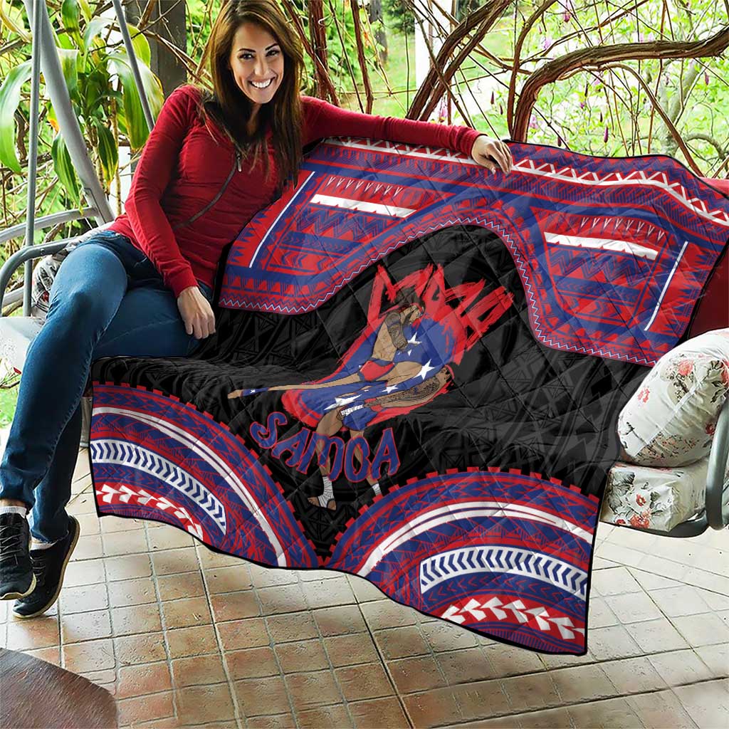 Samoa Mixed Martial Arts Quilt Flying Knee Of Samoan DT05 - Polynesian Pride