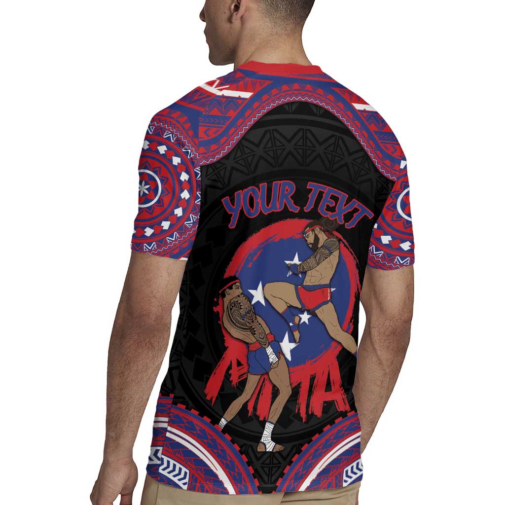 Personalised Samoa Mixed Martial Arts Rugby Jersey Flying Knee Of Samoan - Polynesian Pride