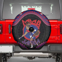 Samoa Mixed Martial Arts Spare Tire Cover Flying Knee Of Samoan DT05 - Polynesian Pride