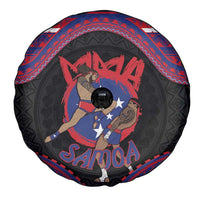 Samoa Mixed Martial Arts Spare Tire Cover Flying Knee Of Samoan DT05 - Polynesian Pride