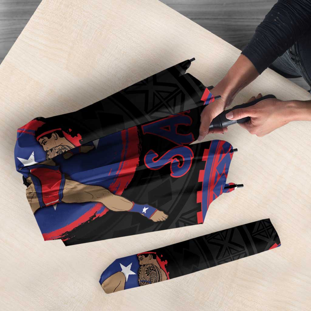 Samoa Mixed Martial Arts Umbrella Flying Knee Of Samoan - Polynesian Pride