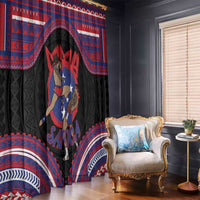 Samoa Mixed Martial Arts Window Curtain Flying Knee Of Samoan DT05 - Polynesian Pride