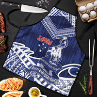 Samoa Rugby Apron Pacific Warrior Glory DT05 Navy - Polynesian Pride