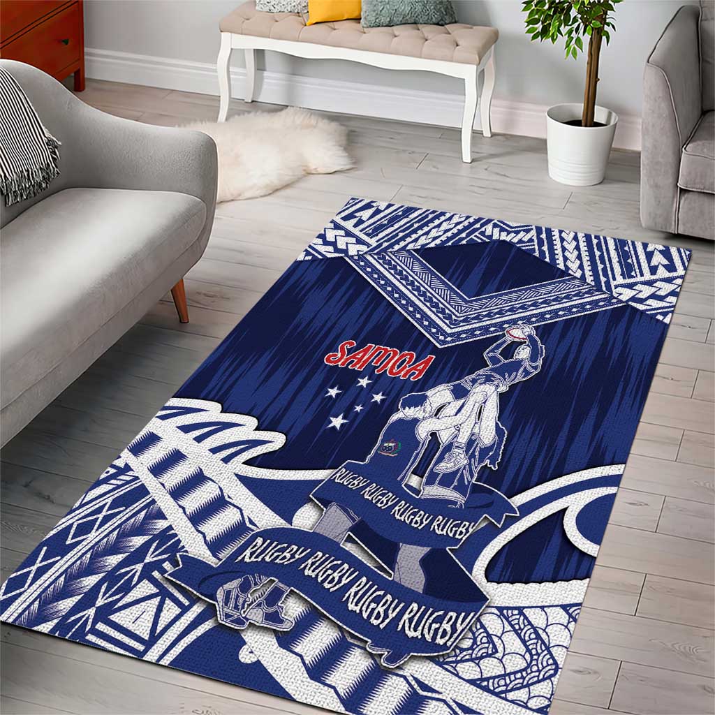 Samoa Rugby Area Rug Pacific Warrior Glory DT05 - Polynesian Pride