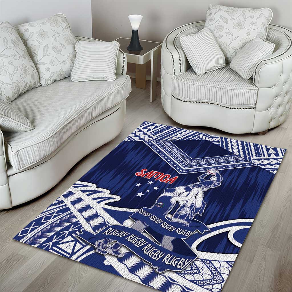 Samoa Rugby Area Rug Pacific Warrior Glory DT05 - Polynesian Pride