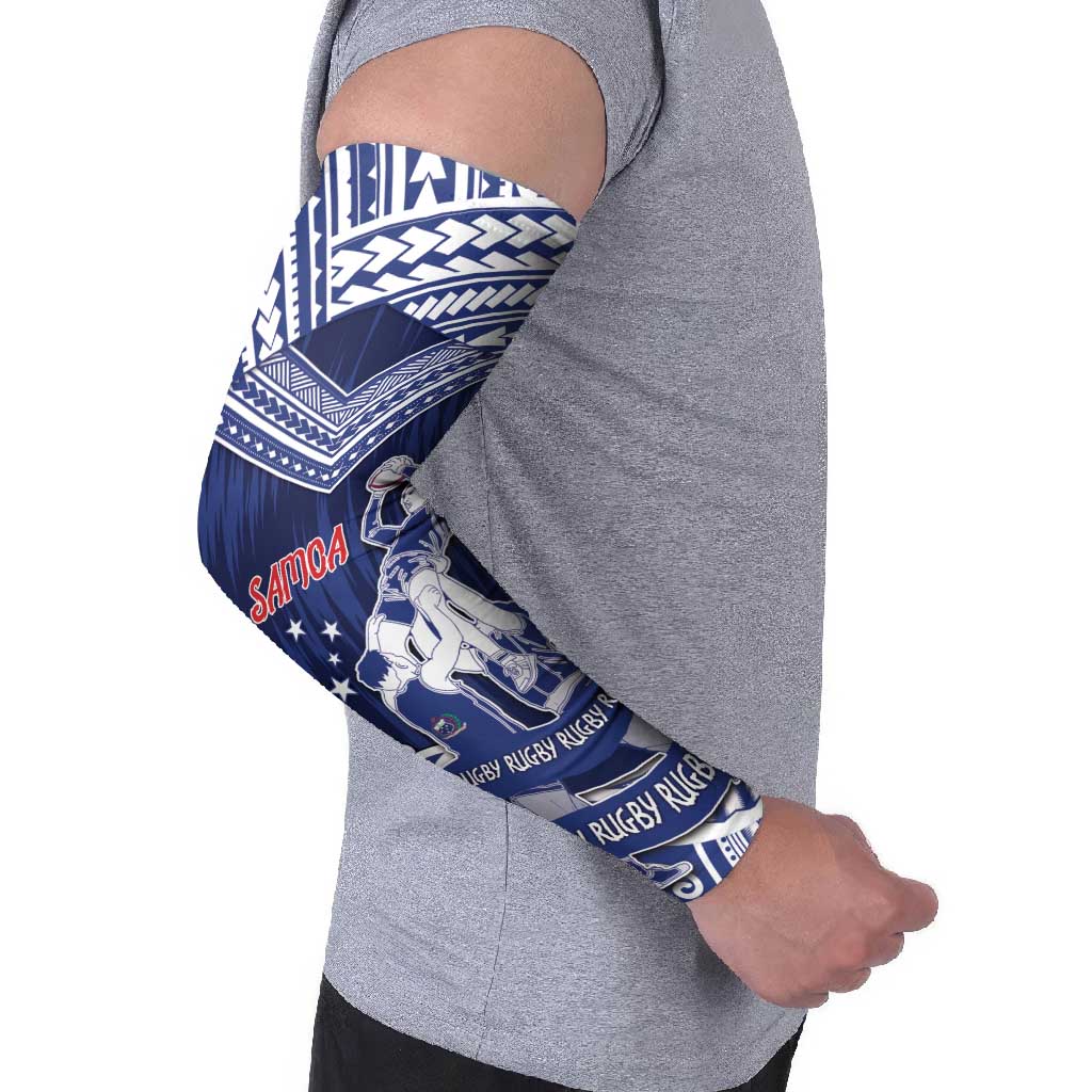 Personalised Samoa Rugby Arm Sleeves Pacific Warrior Glory DT05 - Polynesian Pride
