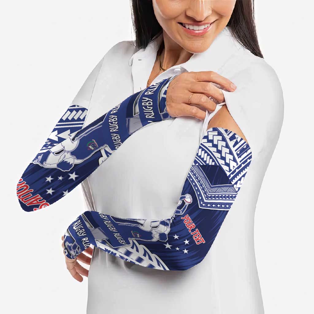 Personalised Samoa Rugby Arm Sleeves Pacific Warrior Glory DT05 - Polynesian Pride