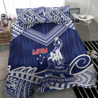 Samoa Rugby Bedding Set Pacific Warrior Glory DT05 - Polynesian Pride