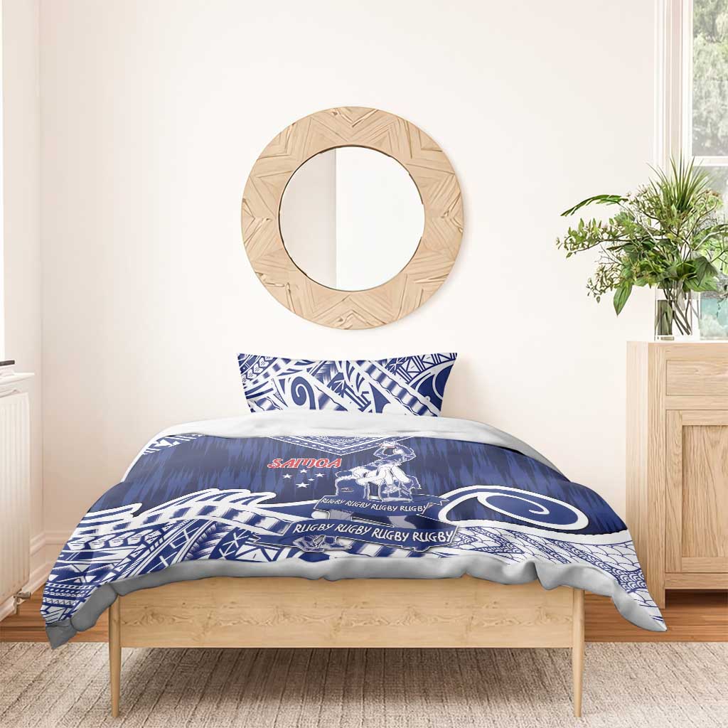 Samoa Rugby Bedding Set Pacific Warrior Glory DT05 - Polynesian Pride