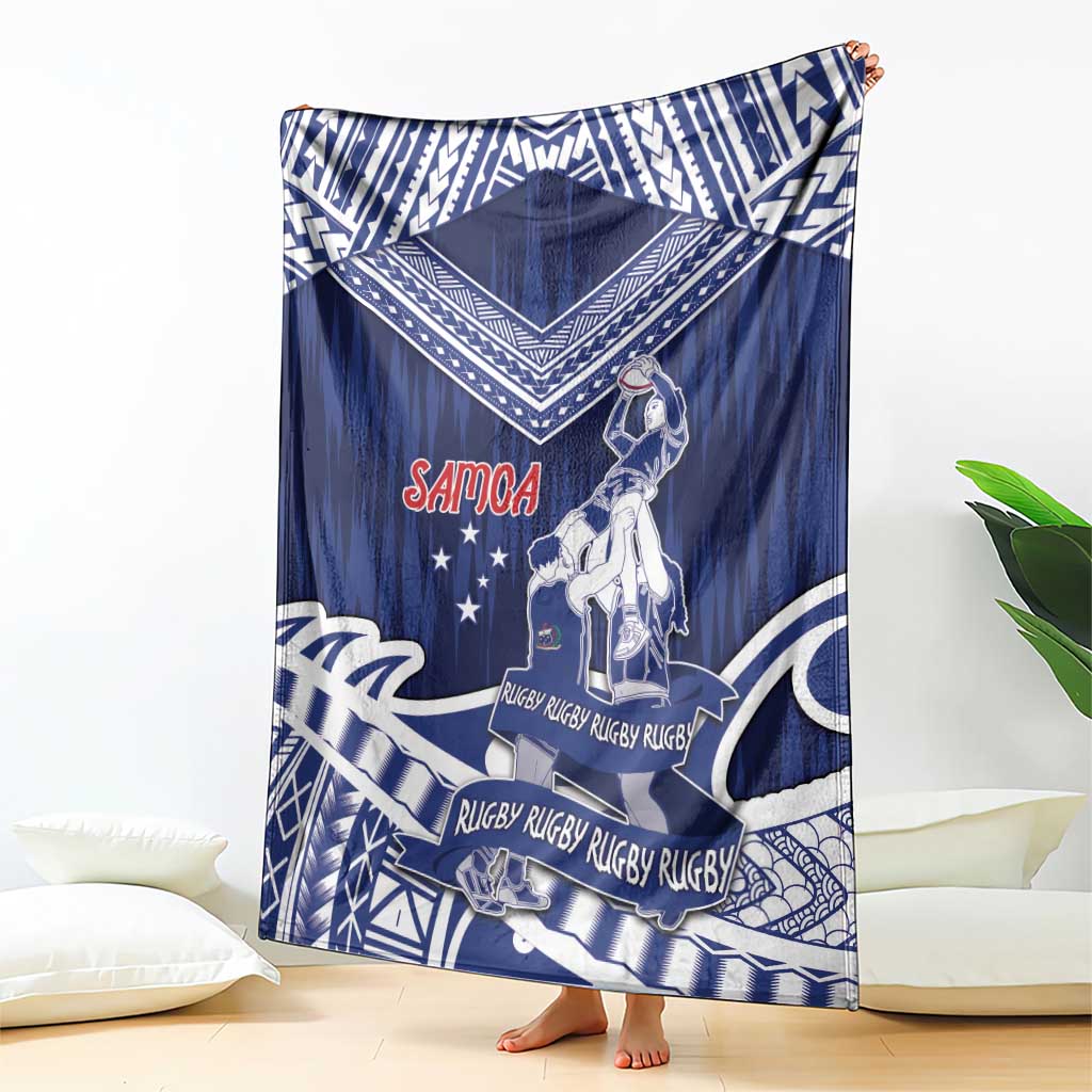 Samoa Rugby Blanket Pacific Warrior Glory DT05 - Polynesian Pride